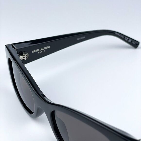 NEW Saint Laurent SL593 001 Black Square Unisex Sunglasses main image 7